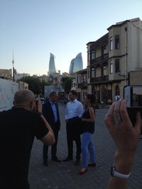 Sachsens Regierungschef Kretschmer in Baku.