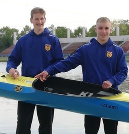 Benno Reichel und Gerry Nöbel bei der nationalen Sichtung in Duisburg. 