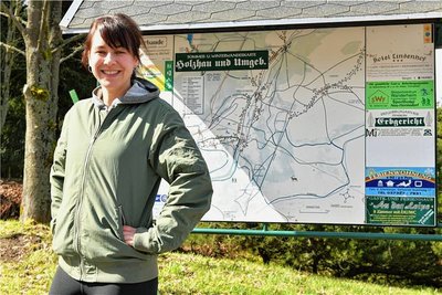 Janina Blumentritt aus Markkleeberg in Holzhau: "Ich bin zu Besuch bei meinem Papa und gerne hier. Drei Tage in Holzhau zum Wandern sind für mich wie fünf Wochen Urlaub. 