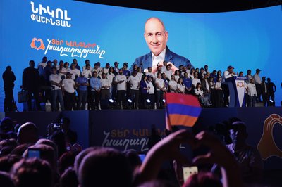 Der Wahlkampf liegt hinter Ministerpräsident Nikol Paschinjan: Wird seine Partei stark genug werden, ihm eine weitere Amtszeit zu ermöglichen? (Archivbild)