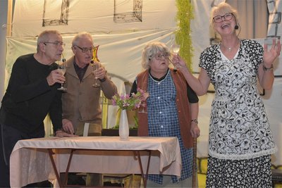 Mit dabei: das Kottengrüner Trämpele mit Anke Poller, Hella Schaller, Andreas Poller und Gert Badstübner (von rechts).