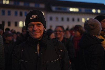 Deniz Gehrke ist extra aus Plauen angereist.