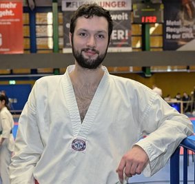 Justin Unger ist bei der SG Nickelhütte nicht nur als Trainer engagiert, sondern tritt hin und wieder auch selbst auf die Kampffläche.