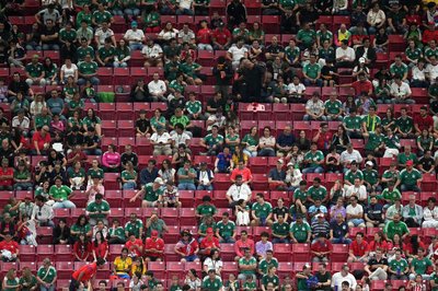 Auf der Tribüne gab es in Zapopan zahlreiche freie Plätze.