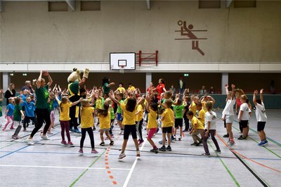 Am Freitag fand das Kindergartensportfest statt.