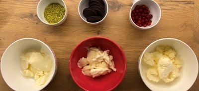 Da blieb nicht viel Zeit fürs Foto: selbst gemachte Eiscreme. 
