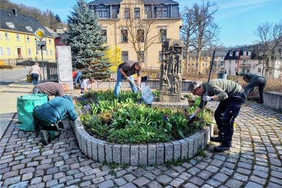 Auch in Buchholz wurde fleißig geputzt. 