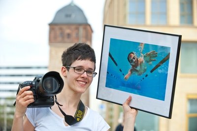 Fotografin Kristin Schmidt mit ihrem Siegerbild.