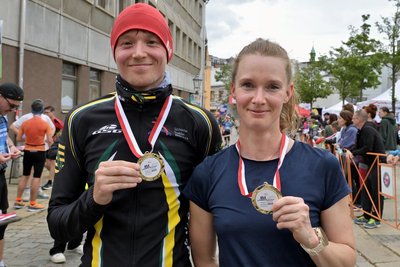 Anne Gabriel und Philipp Dressel-Putz waren die Sieger des 14. Zwickauer Stadtlaufes.