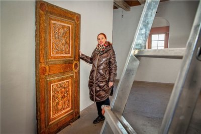 Schlosschefin Patrizia Meyn, hier im Schloss Augustusburg, sucht nach Gastronomen für Scharfenstein.