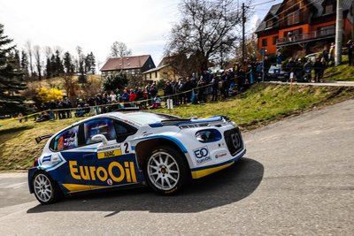 Auch Gaststarter Vaclav Pech aus Tschechien, am Ende Gesamtzweiter, zeigte sich von den Tausenden Fans bei der Rallye Erzgebirge beeindruckt.