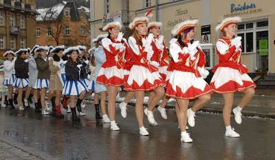 
              <p class="artikelinhalt">Bei strömendem Regen zogen 2007 Narren im oberen Vogtland zum Sturm der Rathäuser. Der Faschingsclub Bad Elster (im Bild Garde und Jugendgarde) feierte zugleich sein zehnjähriges Bestehen. </p>
            