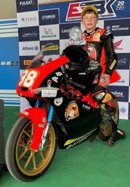 Mika Siebdraht vorm Start in Jerez de la Frontera. 