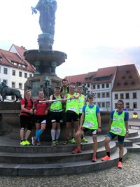 Am Abend kam die ganze Gruppe am Obermarkt an. 