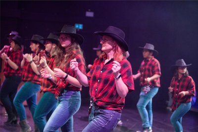 Die Linedancekids des 1. FC Ranch absolvierten einen Auftritt.