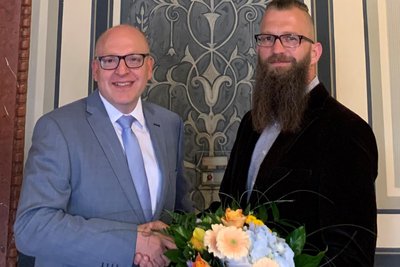Damals noch mit Rauschebart: 2022 begann Thomas Kütter als Hochbau-Chef der Stadt.