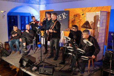 Die Wonkas lieferten bei der Zschopauer Liedernacht eine Kostprobe ihres musikalischen Könnens.