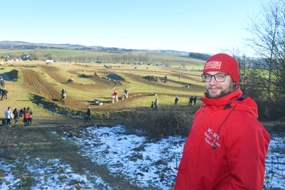 Beim Silvester-Enduro konnte sich Eric Cyffka über regen Betrieb auf der Venusberger Strecke freuen.