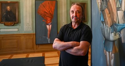 Thomas Heinicke zeigt aktuell seine Arbeiten auf Schloss Wolkenburg. 