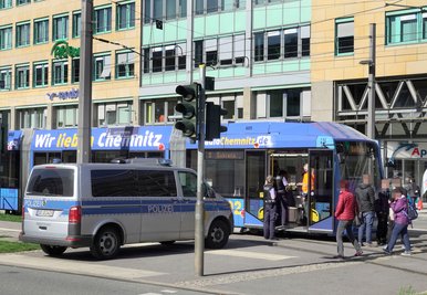 Der Unfall ereignete sich kurz vor der Zentralhaltestelle.