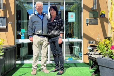 Simone Hanke und Gerhard Blum, die Leiterin und der Geschäftsführer des Akzent-Hotels in Frankenberg. 