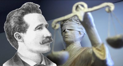 Im Fall von August Spies war Justitia blind. Ob Schiedsgerichte es im Ernstfall immer besser machen?