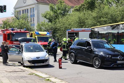 Im Lutherviertel kam es am Donnerstag zu einem schweren Unfall.