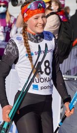 Charlotte Böhme vom SV Stützengrün ist in der Loipe ein Ass. 