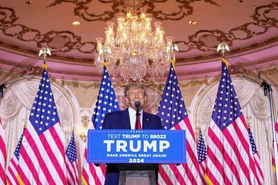 Donald Trump will es noch mal wissen: Der Ex-Präsident kündigte auf seinem Anwesen Mar-a-Lago seine seine Kandidatur an. 