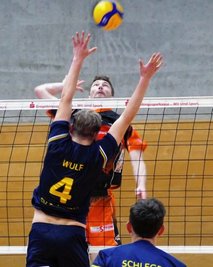 Zschopaus Angreifer Kay Trautvetter (hinten) in Aktion. 