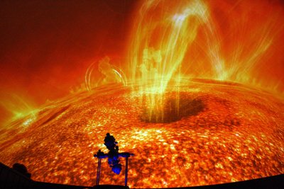 Der Sonne ganz nahe können Besucher des Drebacher Planetariums kommen.