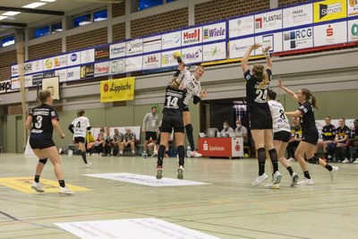 Pia Adams beim erfolgreichen Angriff.