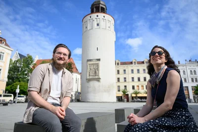 Lackeos (r) und Plotko haben ihren Lebensmittelpunkt nach Görlitz verlegt.