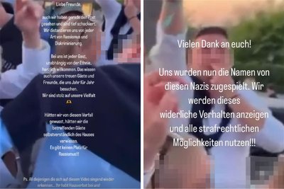 In seiner Instagram-Story meldete sich das Lokal zu Wort, kündigte Anzeigen an.