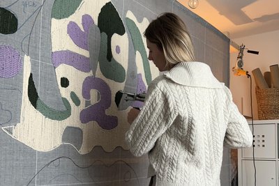Laura Ullrich bei der Arbeit.