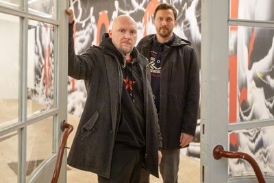 Markus Schneider (links) war der angestellte Galerist im Forum K, René Seifert ist Vereinsvorstand. Dieses Ehrenamt führt er seit 2020 mit Steffen Hennersdorf und Veit Larisch aus.