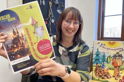 Evelyn Tautenhahn ist die neue Projektchefin für das Kinder- und Jugendkunstsymposium auf Schloss Schwarzenberg. Diesmal rankt sich das Thema um Schlösser und ihre Geheimnisse.