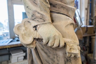 Ausgebessert wurde auch der Schlüssel von Petrus.