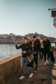Spieler und Trainer der Niners Chemnitz erkunden Porto.