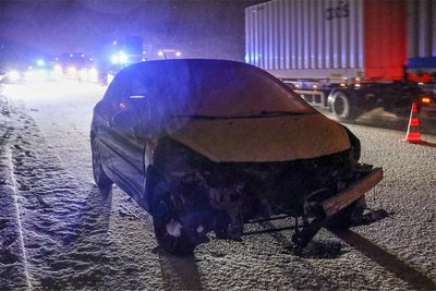 Am Montagabend kam es auf der A4 in Chemnitz zu einem schweren Verkehrsunfall.