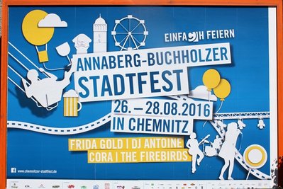 Eines der disktutierten Motive: Chemnitz macht sein Stadtfest zum Stadtfest der Annaberg-Buchholzer.