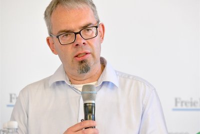 AfD-Kandidat Marko Winter beklagte Bürokratie und eine hohe Steuerlast.