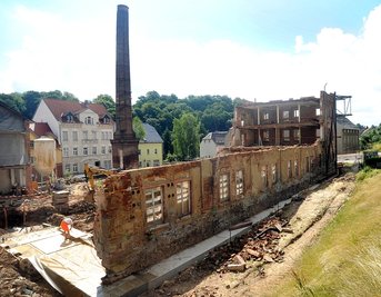 Für den Laien kaum vorstellbar: Schon Ende des Jahres soll der Rohbau für die neue Grundschule an der Gellertstraße in Hainichen stehen.