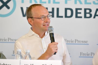 Der grüne Umweltminister Wolfram Günther sprach von Erfolgen bei der Integration von Geflüchteten in den Arbeitsmarkt.