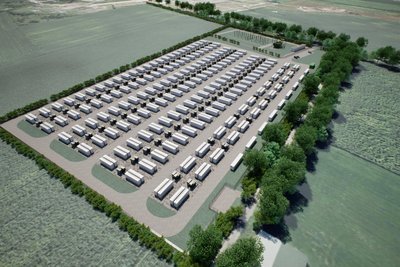 So soll der 300-Megawatt-Speicher in Wegefarth am Rand von Freiberg aussehen.