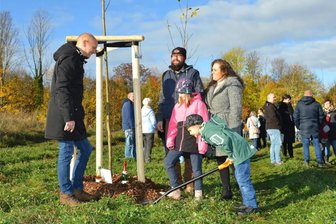 34 Bäume vergrößern den Meeraner „Meerchenwald“ - Wie im Jahr 2023 wurden auch in diesem Jahr Bäume im „Meerchenwald“ gepflanzt.