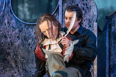 Spieler Arne van Dorsten  und sein Cyrano.