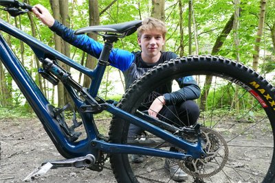 Nirgends fühlt sich der 20-jährige Lauterer wohler als auf seinem Radsattel.