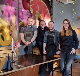 Andreas Kirsten, Marco Weidlich, Stefan Ihle und Denise Kirsten (v. l.) vom Nomad.