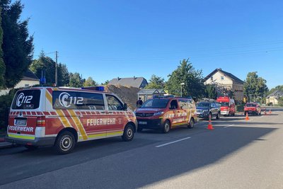 Im Einsatz waren am Mittwochvormittag Feuerwehr, THW und Polizei.